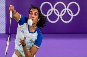 2024 Paris Summer Olympics Badminton PV Sindhu Vs He Bing Jiao_5